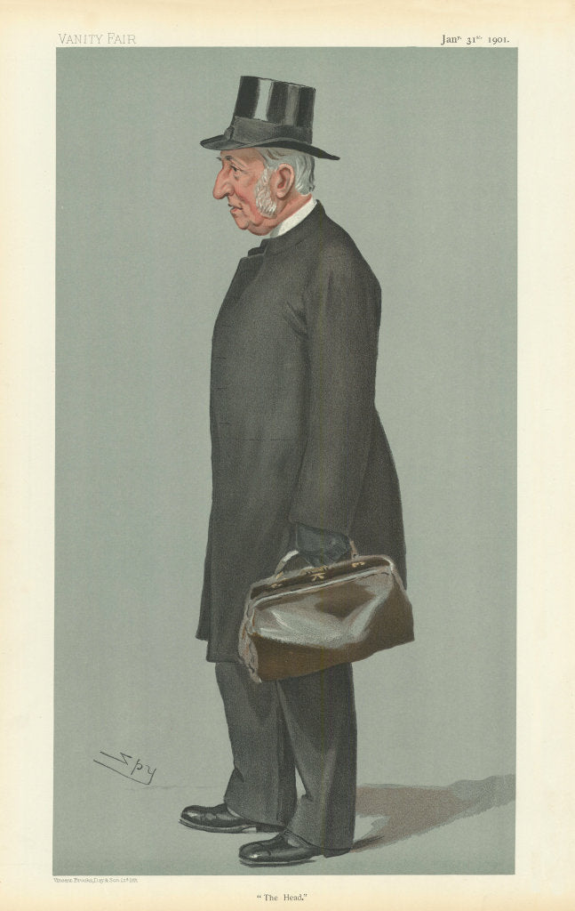 VANITY FAIR SPY CARTOON James John Hornby, Provost of Eton 'The Head' 1901